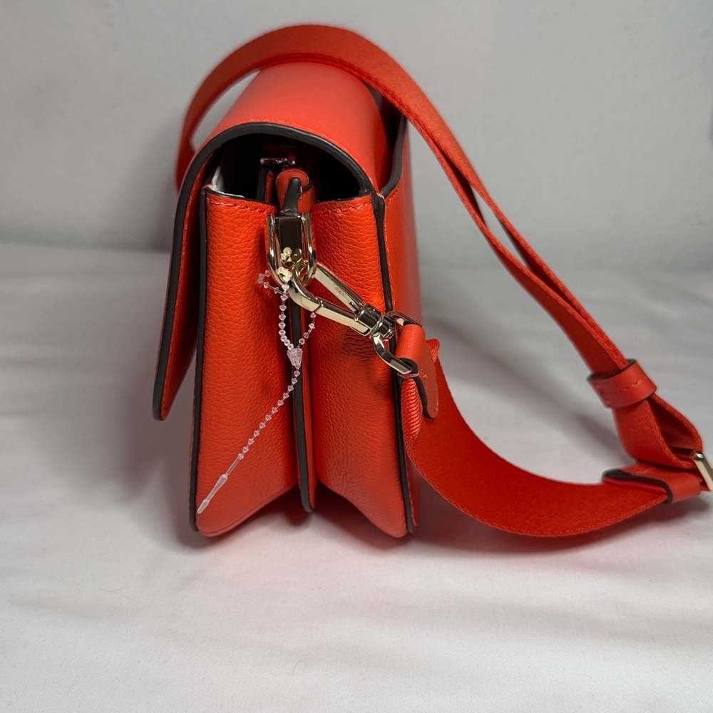 Kate Spade buddie smoth leather fun orange deep Crossbody Bag - Picture 8 of 8